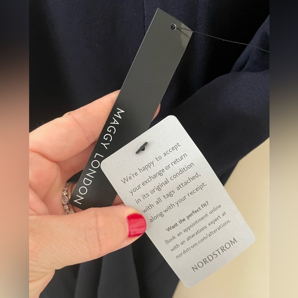 NWT Maggy London navy dress-18 - Picture 5 of 7